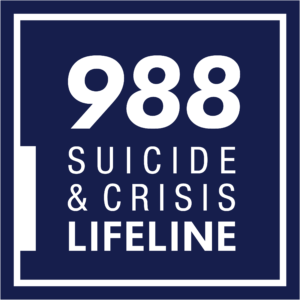 988 suicide & crisis lifeline logo with link to site